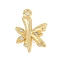 Brass Crystal Rhinestone Letter Links Connector Charms, Real 18K Gold Plated, Letter K, 15x11x4mm, Hole: 1.2mm and 1.5mm