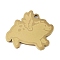 201 Stainless Steel Pendants, Pig with Wing Charm, Golden, 20x22.5x1.5mm, Hole: 1mm