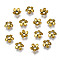 Tibetan Style Alloy Bead Caps, Cadmium Free & Lead Free, 5-Petal, Flower, Antique Golden, 6.5x3mm, Hole: 1mm, about 6660pcs/1000g