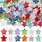 120Pcs 12 Colors Handmade Lampwork Beads, Star, Mixed Color, 9.5x10x3.5mm, Hole: 1mm, 10pcs/color