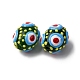 Стеклянные эмалевые бусины&nbsp;GLAA-C038-01F-3