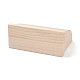 ベルベットで覆われた木材のネックレス ディスプレイ スタンド  カーブネックレスオーガナイザーホルダー  リネン  20.9x9x15.5cm NDIS-A002-01C-4