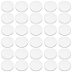 FINGERINSPIRE 100 Pcs Clear Circles Acrylic Sheet 25mm Circular Miniature Bases Blanks Acrylic Disc Mini Flat Round Acrylic Base for Miniatures Wargame Halloween Christmas Craft Keychain DIY-FG0003-42-1
