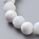 Perline turchese sintetico Elasticizzato bracciali BJEW-JB05003-03-2