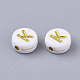 Perles acryliques plaquées X-PACR-R242-01K-2