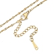 304 Stainless Steel Dapped Chains Necklace for Men Women NJEW-N050-A05-G20-2