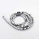 Electroplate Non-magnetic Synthetic Hematite Beads Strands X-G-J212B-02-2