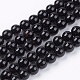 Brins de perles d'onyx noir naturel G-H1567-6MM-1