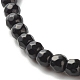 Infinity & Cross Braided Bead Bracelets Set for Girl Women BJEW-JB06957-9