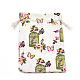 Polycotton(Polyester Cotton) Packing Pouches Drawstring Bags ABAG-S003-04D-2