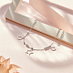 Bracelets de cheville à breloques en argent sterling plaqué rhodium Shegrace 925 JA146A-4
