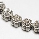 Stile tibetano fili perline lega del fiore X-TIBEB-O007-06-RS-2