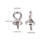 Stainless Steel Cup Pearl Peg Bails Pin Pendants STAS-P149-01P-2