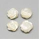 Natural White Shell Mother of Pearl Shell Cabochons SSHEL-R042-11-1