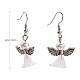 Lovely Wedding Dress Angel Dangle Earrings EJEW-JE00521-09-2