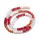 Imitation Jade Opaque Solid Color Glass Beads Strands GLAA-L044-A01-4