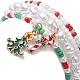 Ensemble de bracelets extensibles en perles de verre et perles de rocaille 4pcs 4 styles BJEW-JB09373-3