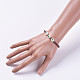 Glass Beads Stretch Bracelets BJEW-JB04756-02-4