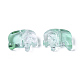 Two Tone Transparent Spray Painted Glass Beads X1-GLAA-T022-01-C04-2