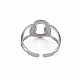 304 bracciale ad anello ad incastro in acciaio inossidabile RJEW-N038-042P-2