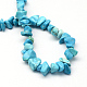 Turquesa sintética hebras de perlas piedra teñidos X-G-R192-B24-2