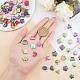 SUNNYCLUE 100Pcs 10 Style Resin Cabochons CRES-SC0001-76-3