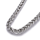 304 Stainless Steel Wheat Chain Necklaces NJEW-F242-14P-E-2