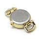 合金製腕時計ヘッドウォッチ時計部品  フラットラウンド  ゴールドカラー  28~29x26x9mm  穴：10x5mm WACH-F001-20G-2