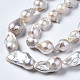 Fili di perle di keshi di perle barocche naturali A22R9011-01-4