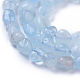 Natürliche Aquamarin Perlen Stränge G-P433-06B-3