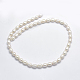Fili di perle di perle d'acqua dolce coltivate naturali PEAR-F007-73-2