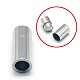 304 Stainless Steel Magnetic Clasps with Glue-in Ends STAS-E006-37-1