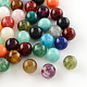 Perles rondes en acrylique d'imitation pierre précieuse OACR-R029-20mm-M-1