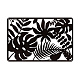 鉄の壁の芸術の装飾  フロントポーチ用  リビングルーム  キッチン  マットなスタイル  葉の模様  200x300x1mm HJEW-WH0067-076-1