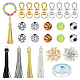 PH PandaHall 100pcs 5 Style Sports Bead Keychain Kit DIY-PH0009-36-1