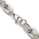 201 Stainless Steel Boston Link Chain Necklace STAS-Z056-06P-3