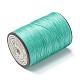 ラウンドワックスポリエステル糸ストリング  マイクロマクラメコード  ツイストコード  革縫い用  ターコイズ  0.55mm  約131.23ヤード（120m）/ロール YC-D004-02C-129-2