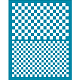 OLYCRAFT 10x12.7cm Clay Stencils Tartan Pattern Silk Screen for Polymer Clay Small Chessboard Silk Screen Stencils Mesh Transfer Stencils Simple Theme Mesh Stencil for Polymer Clay Jewelry Making DIY-WH0341-263-1