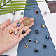 Unicraftale 16pcs 4 couleurs 304 perles en acier inoxydable STAS-UN0050-23-3