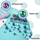 Mega pet rack placage couleur arc-en-ciel 304 perles en acier inoxydable FIND-MP0001-07-5