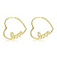 Brass Huggie Hoop Earrings EJEW-BB35713-1