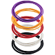 BENECREAT 38pcs 5 styles Steel Wire Round Snake Chain Stretch Bracelets Set BJEW-BC0001-22-1