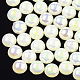 Cabujones de perlas de imitación de plástico ABS OACR-S025-6mm-12-1