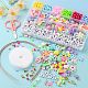 Kit de fabricación de juego de joyería para niños con cuentas y colgantes de colores bonitos diy DIY-LS0004-05-4