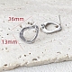 Accessoires de boucles d'oreilles en laiton platine PW-WG56141-01-1