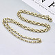 Brass Cable Chains Necklace Making MAK-N034-004A-KC-4
