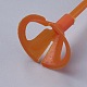 プラスチック製のバルーンホルダーボールスティック  カップ付き  バルーンアクセサリー  パーティー用品装飾  オレンジ  397mm DIY-WH0046-05-3