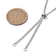 Изготовление ожерелья из регулируемых 304 цепочек из нержавеющей стали AJEW-JB01215-01-2