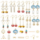 Sunnyclue Kit de fabrication de boucles d'oreilles pendantes avec des animaux de dessin animé DIY-SC0018-98-1