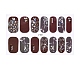 Pegatinas de uñas de diamante de vidrio de imitación de cubierta completa de brillo MRMJ-T072-L023-1